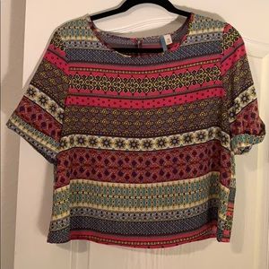 Francesca’s Printed Crop Top